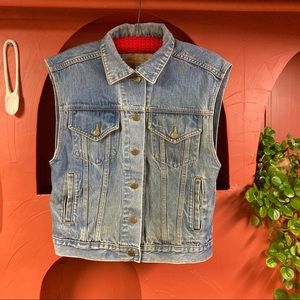Big Ace Vintage Denim Vest Medium